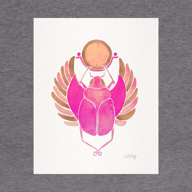 rose gold pink scarab by CatCoq